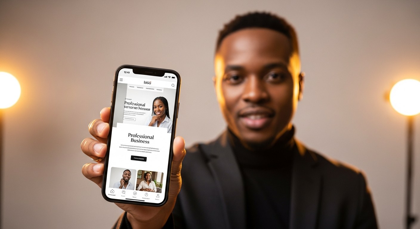 Content creator link page on mobile