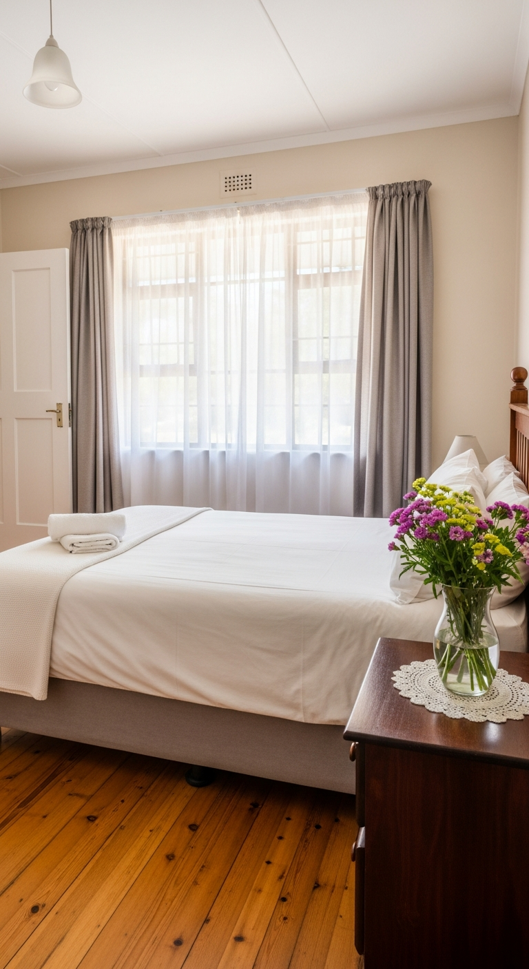 Guest house WhatsApp booking page on mobile