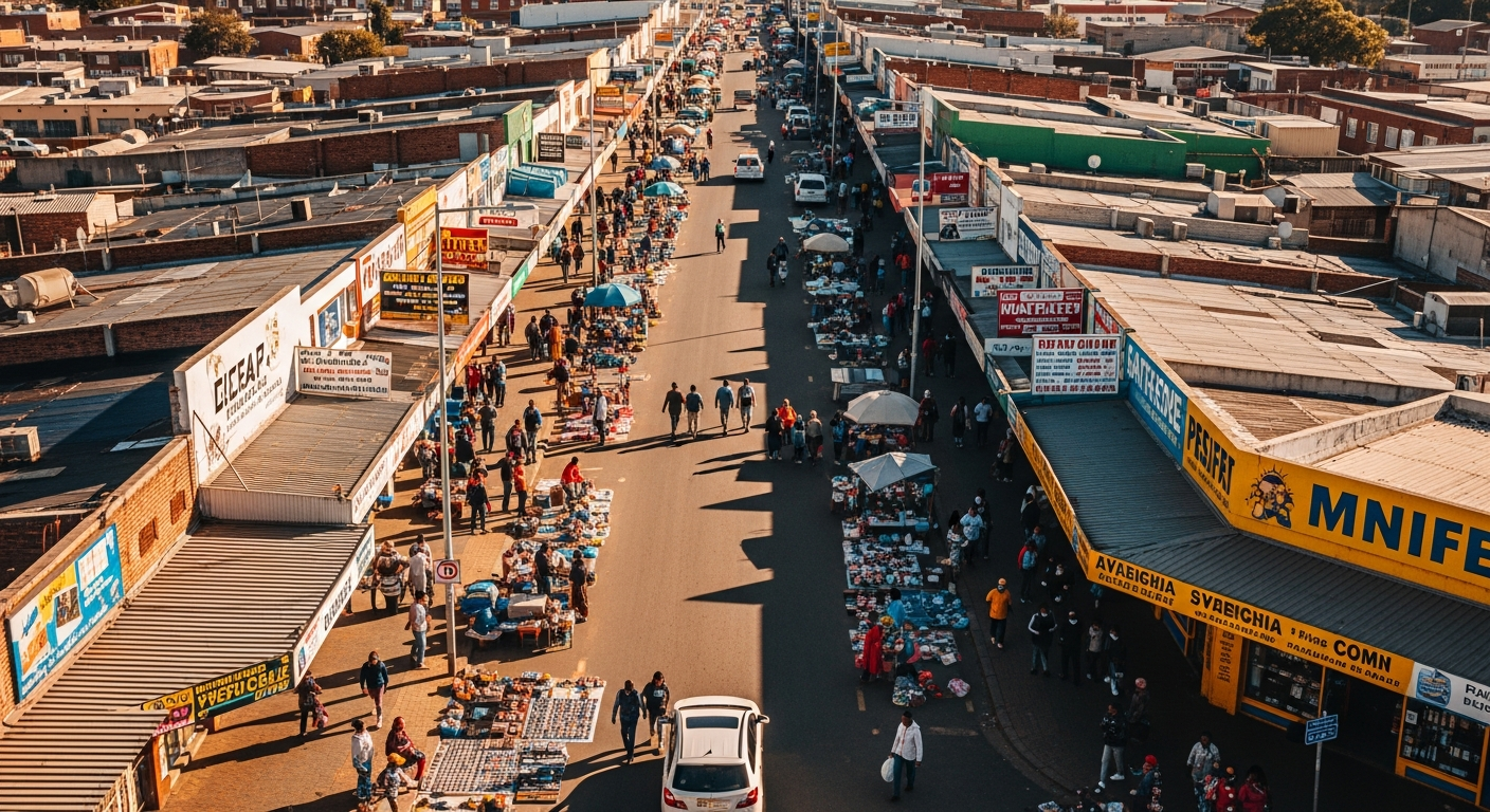 South African business district